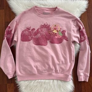 Pink Strawberry Shortcake Graphic Sweatshirt
